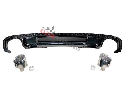 AUDI RS4 Diffuser | Hoogglans zwart | 2016-2019 | S line |, Auto diversen, Tuning en Styling, Ophalen of Verzenden