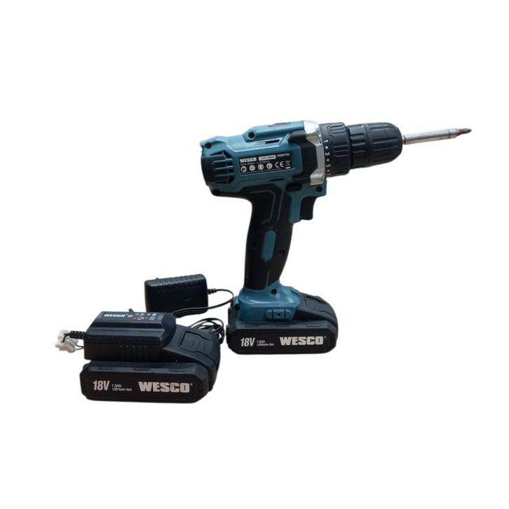 Wesco WS2971K2 Incl. 2 Accu's & Lader | Gebruikte Staat, Doe-het-zelf en Verbouw, Gereedschap | Boormachines, Zo goed als nieuw