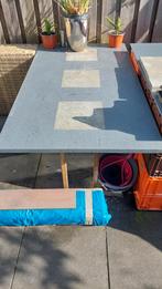 Granieten tuin tafel, Tuin en Terras, Ophalen, Zo goed als nieuw, Rechthoekig