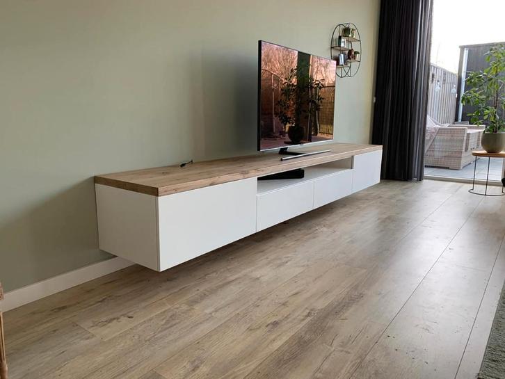 tv meubel zwevend maatwerk, Huis en Inrichting, Kasten | Televisiemeubels, Nieuw, Minder dan 100 cm, 200 cm of meer, 25 tot 50 cm