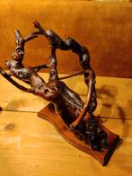 Vintage Franse wijnfleshouder, Ophalen of Verzenden, Dier