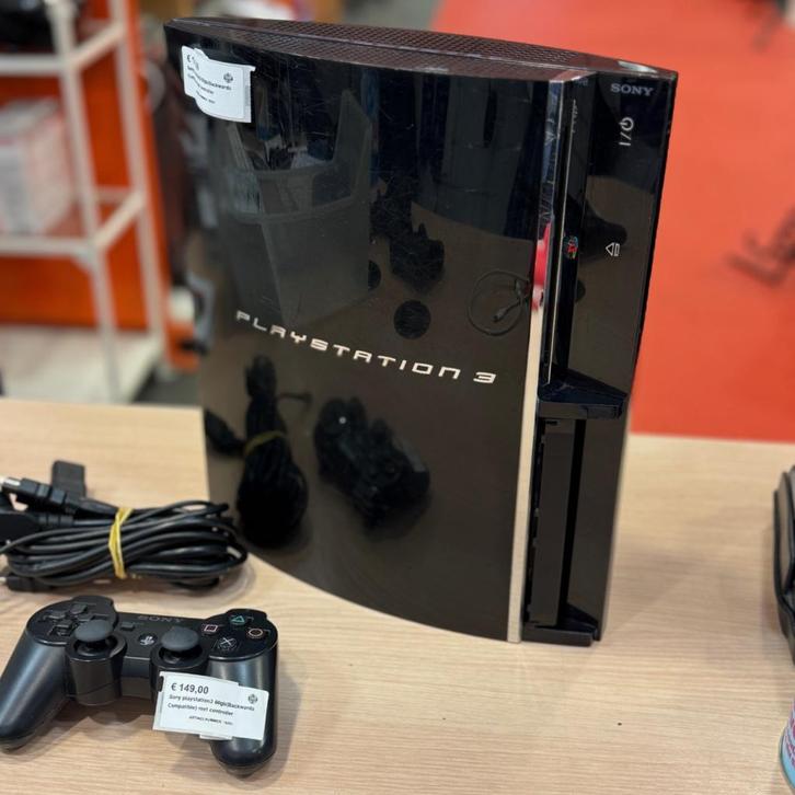 Sony Playstation 3 60gb (Backwards Compatible) +controller, Spelcomputers en Games, Spelcomputers | Sony PlayStation 3, Zo goed als nieuw