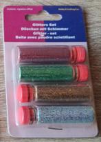 Glitters set 4 kleuren., Hobby en Vrije tijd, Knutselen, Ophalen of Verzenden, Nieuw, Materiaal