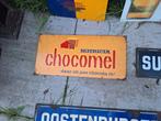 Emaille reclamebord chocomel, Verzamelen, Ophalen of Verzenden, Gebruikt, Reclamebord