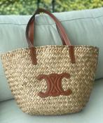 Triomphe strandtas rotan riet beige bruin, Ophalen of Verzenden, Zo goed als nieuw, Beige