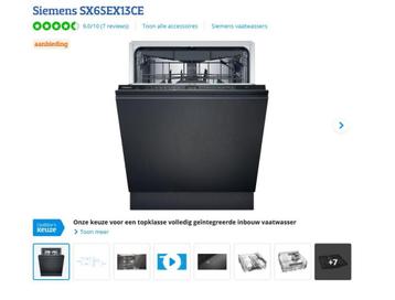 Siemens inbouwvaatwasser type SX65EX12CE/62 beschikbaar voor biedingen