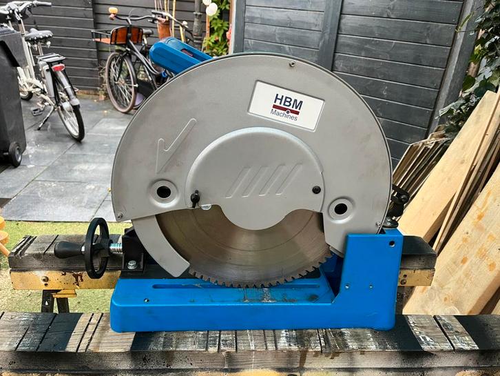 HBM Drycutter Deluxe 355 met extra zaagblad, Doe-het-zelf en Verbouw, Gereedschap | Zaagmachines, Gebruikt, Afkortzaag, 1200 watt of meer