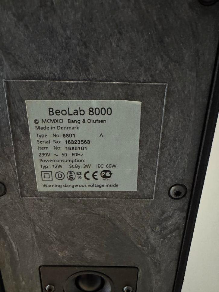 Bang & Olufsen BeoLab 8000 & 4000 - Topstaat!, Audio, Tv en Foto, Luidsprekers, Gebruikt, Front, Rear of Stereo speakers, 60 tot 120 watt