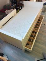 Bopita peuterbed met lade - Wit, Ophalen, 70 tot 85 cm, 140 tot 160 cm, Zo goed als nieuw