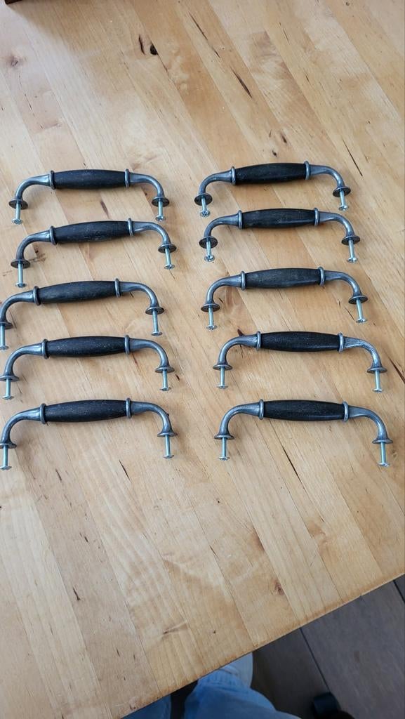 10 deurgrepen/kastgrepen, Huis en Inrichting, Keuken | Keukenelementen, Ophalen of Verzenden, Zo goed als nieuw, 25 tot 50 cm