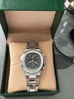 Patek Phillipe Nautalis Travel, Sieraden, Tassen en Uiterlijk, Horloges | Heren, Overige merken, Gebruikt, Staal, Polshorloge