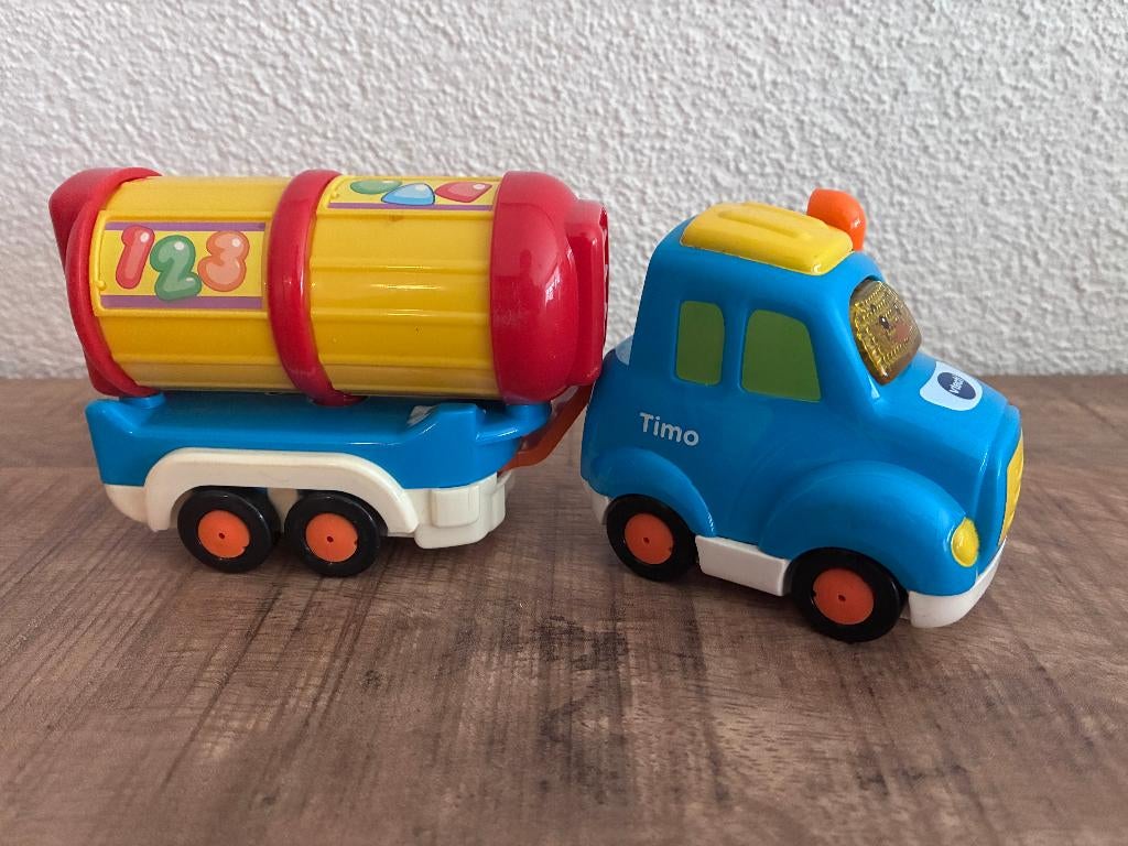 Vtech Toet Toet auto's Timo Tankwagen in PRIMA staat., Ophalen of Verzenden, Gebruikt, 6 maanden tot 2 jaar