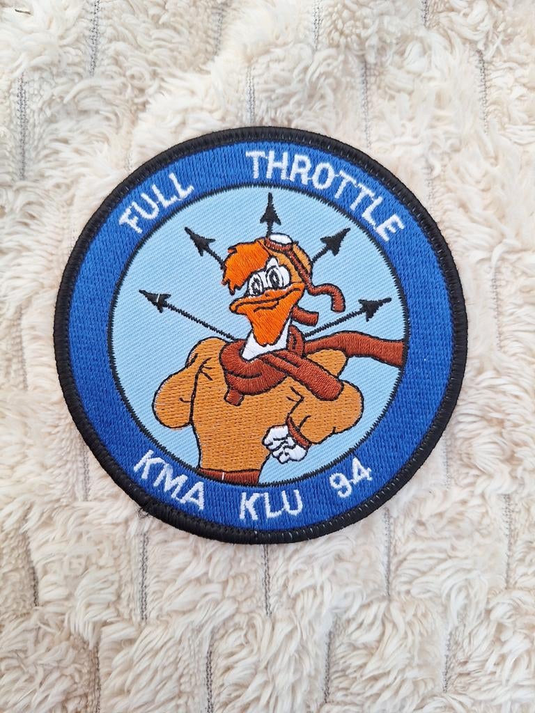 Klu embleen zonder velcro, Ophalen of Verzenden, Luchtmacht, Nederland, Embleem of Badge