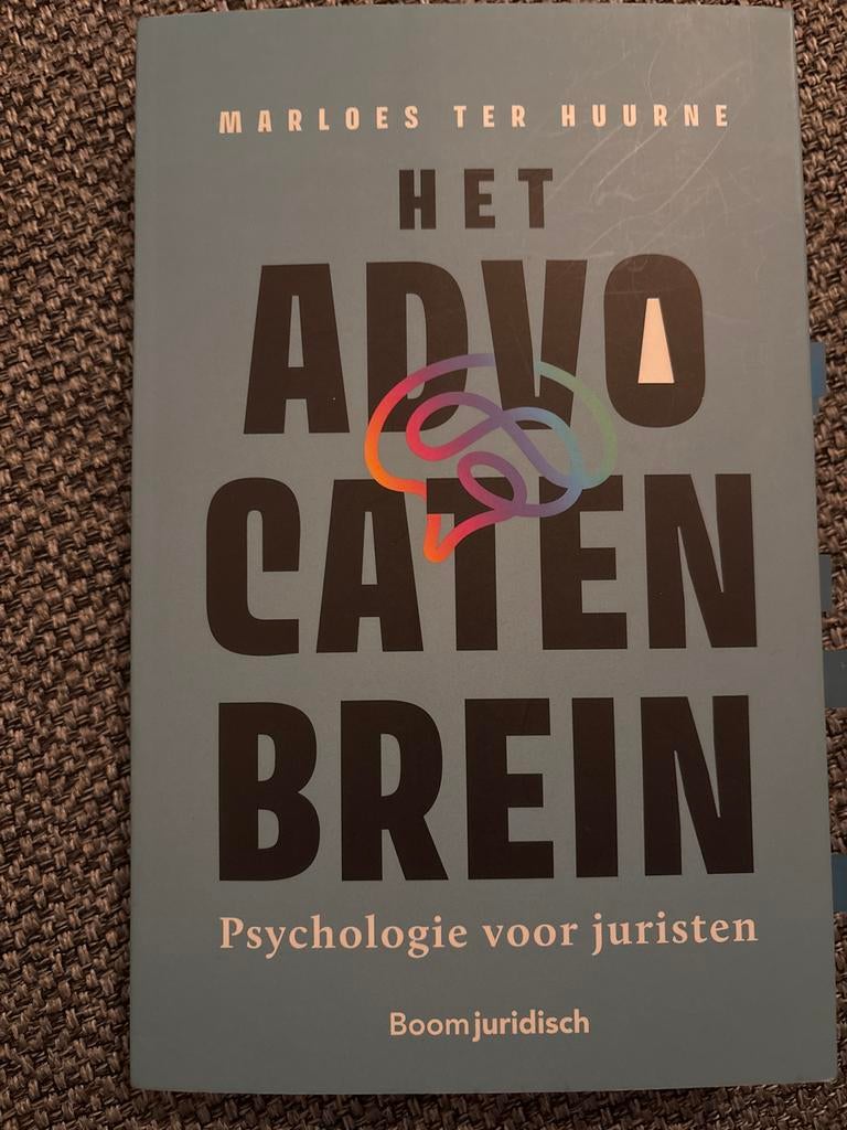 Marloes ter Huurne - Het advocatenbrein, Sociale wetenschap, Zo goed als nieuw, Ophalen of Verzenden, Marloes ter Huurne