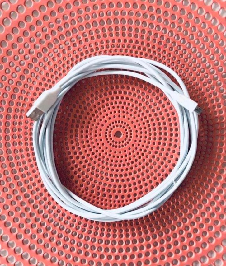 Witte Micro USB-kabel - Phone Juice - 2M, Telecommunicatie, Mobiele telefoons | Telefoon-opladers, Gebruikt, Overige merken, Ophalen