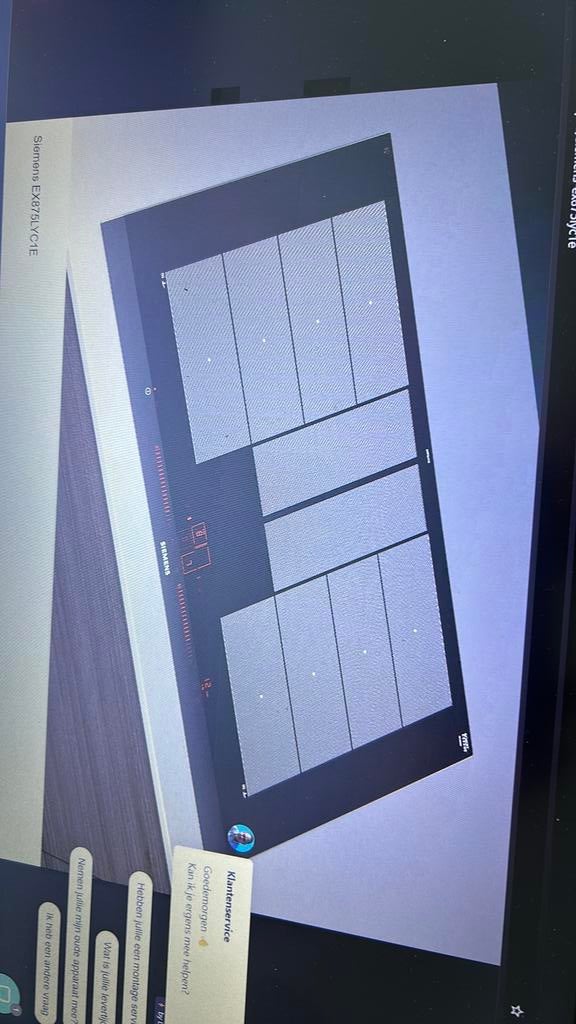 Siemens inductie kookplaat EX875LYC1E, Witgoed en Apparatuur, Kookplaten, Gebruikt, Inbouw, Inductie, 4 kookzones