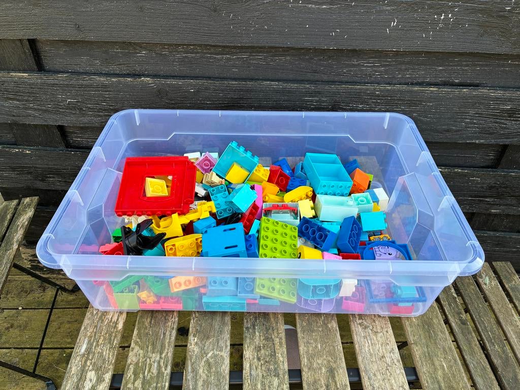Diverse Duplo met poppetjes en accessoires, Ophalen of Verzenden, Gebruikt, Losse stenen, Duplo