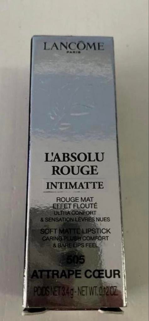 Lancôme L'Absolu Rouge Intimatte 505 Attrape Cœur, Lippen, Nieuw, Ophalen of Verzenden, Make-up