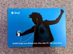 Apple 2004 iPod reclamekaart / post card blue, Audio, Tv en Foto, Mp3-spelers | Apple iPod, Overige types, Gebruikt, Blauw, Minder dan 2 GB