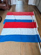 Nederlandse vlag op stok met oranje   knop, Diversen, Vlaggen en Wimpels, Ophalen