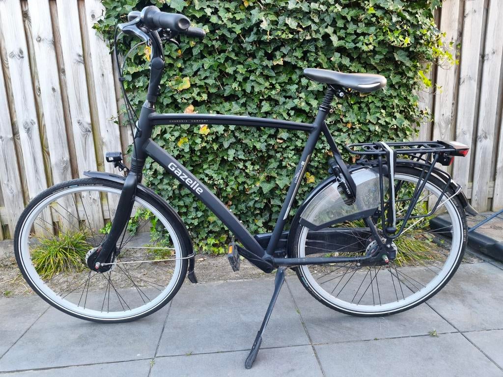 Gazelle Chamonix c8 heren fiets fietsen Cortina, Velgrem, Versnellingen, Ophalen of Verzenden, Zo goed als nieuw
