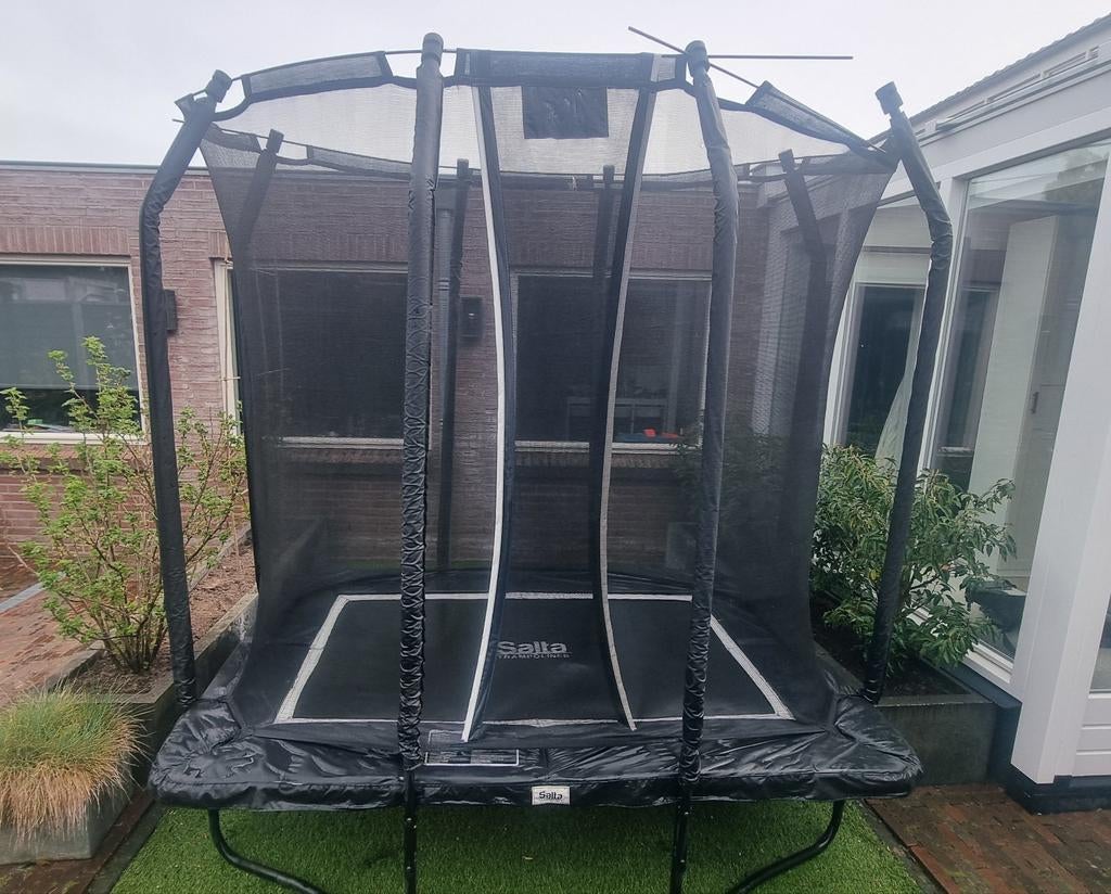 Salta Trampoline Premium Black Edition 214 x 153 cm, Kinderen en Baby's, Speelgoed | Buiten | Trampolines, Ophalen