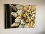 Canvas lijst met grote bloem, Ophalen, Gebruikt, Overige typen, 100 tot 125 cm