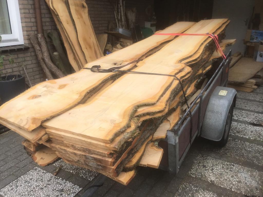 Kersenhouten planken, Ophalen of Verzenden, Nieuw, 250 cm of meer, Planken