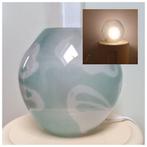Vintage IKEA Knubbig tafellamp sfeerlamp zeldzaam patroon, Ophalen, Modern interieur design, Gebruikt, Glas
