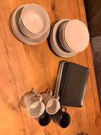 IKEA servies incompleet beige/bruin, Gebruikt, Keramiek, Ophalen of Verzenden, Effen