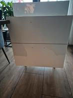 Witte abstrakt onderkeuken ladekast  twee lades, Huis en Inrichting, Keuken | Keukenelementen, Ophalen of Verzenden, Gebruikt