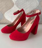 Rode pumps, maat 38, Ophalen of Verzenden, Zo goed als nieuw, Rood
