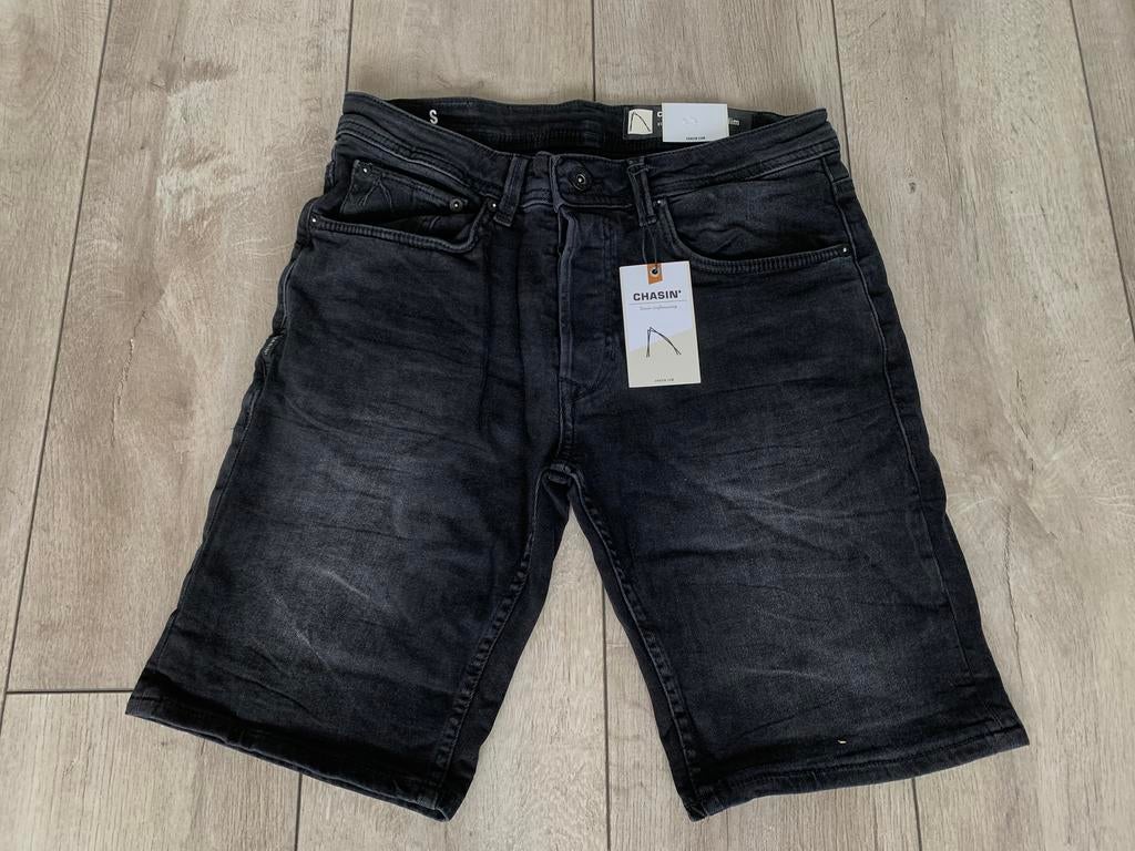 Chasin Ego super gave slim fit jeans short (Maat S) NIEUW!!, Verzenden, Nieuw, Zwart, W32 (confectie 46) of kleiner