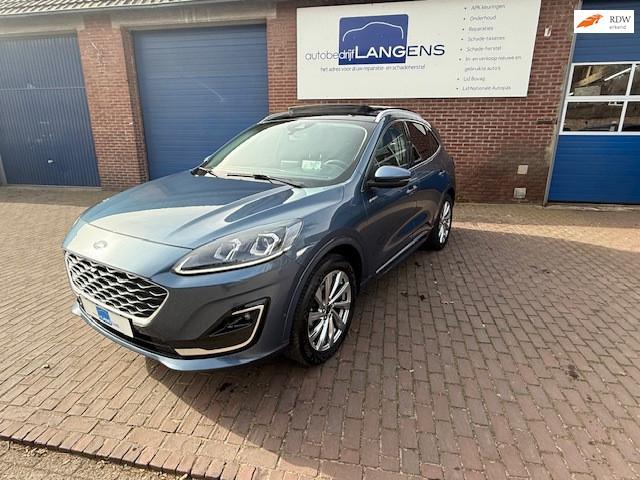 Ford KUGA 2.5 PHEV Vignale , Leder, Head Up , Trekhaak elect, Auto's, Ford, Te koop, Kuga, 360° camera, ABS, Achteruitrijcamera
