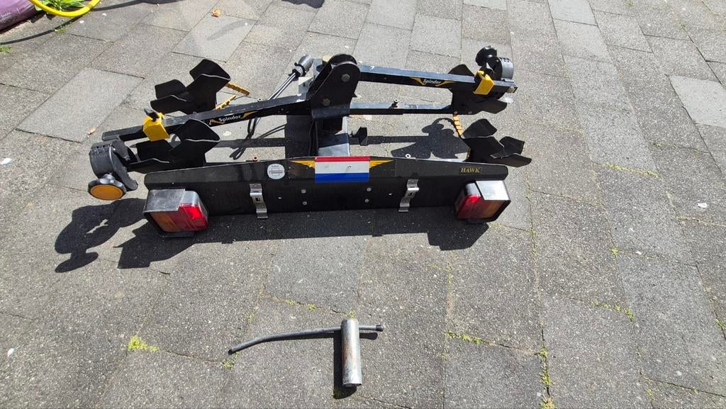 HAWK Trekhaakdrager (kantelbaar) voor 2 fietsen, Ophalen, Gebruikt, Trekhaakdrager
