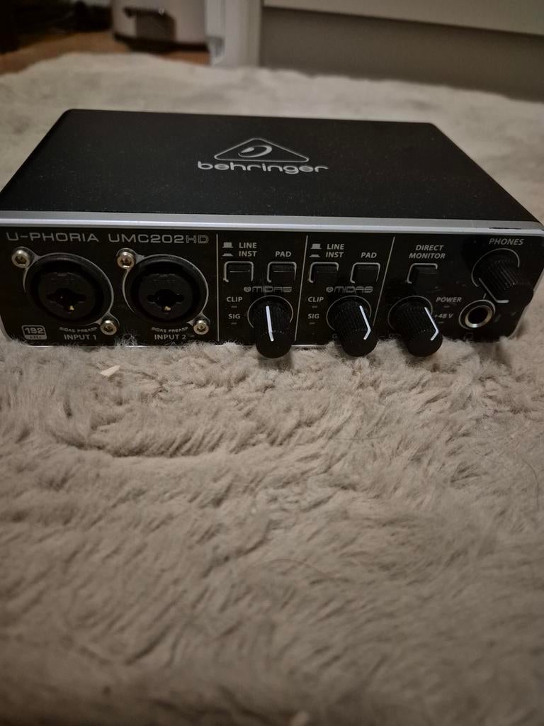 Behringer U-Phoria UMC202HD, Ophalen of Verzenden, Zo goed als nieuw, Audio