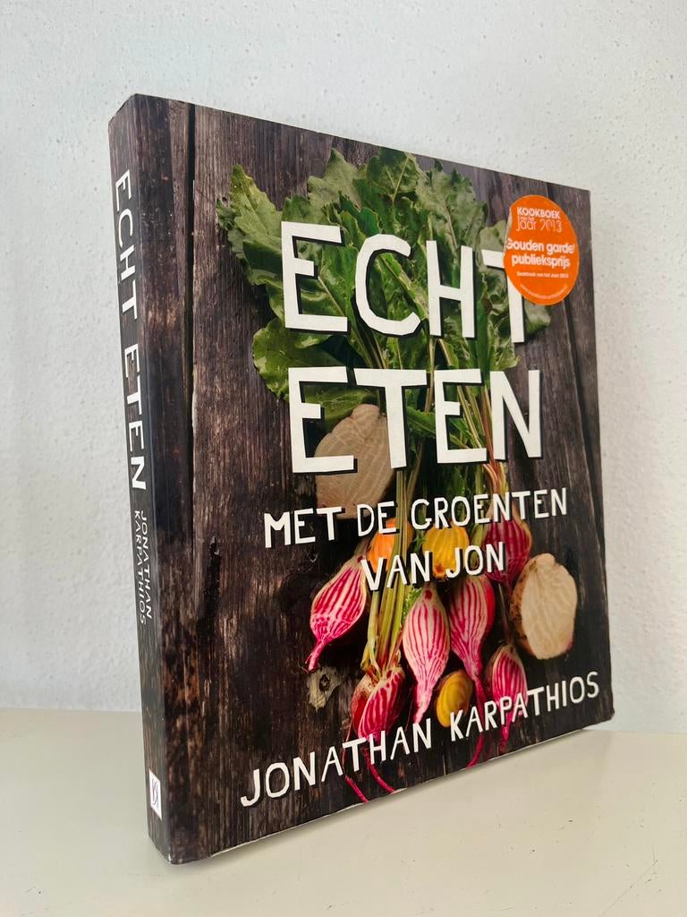 Echt eten  - met de groenten van - Jonathan Karpathios, Ophalen of Verzenden, Zo goed als nieuw