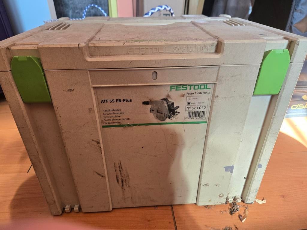 Festool ATF 55 EB-Plus invalzaag in Systainer, Doe-het-zelf en Verbouw, Gereedschap | Zaagmachines, Ophalen, Gebruikt, Invalzaag