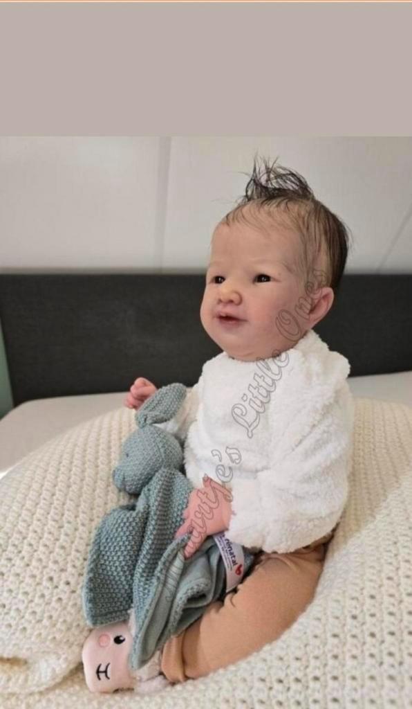 Kimmie, rebornpop,  prototype, uniek., Verzamelen, Poppen, Zo goed als nieuw, Pop, Levensecht of Reborn, Ophalen of Verzenden