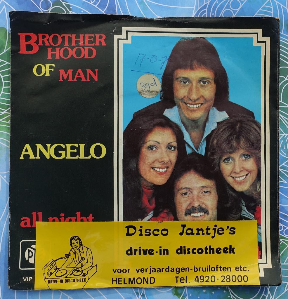 brotherhood of man - angelo, Cd's en Dvd's, Vinyl Singles, Gebruikt, 7 inch, Single, 1970 - 1979