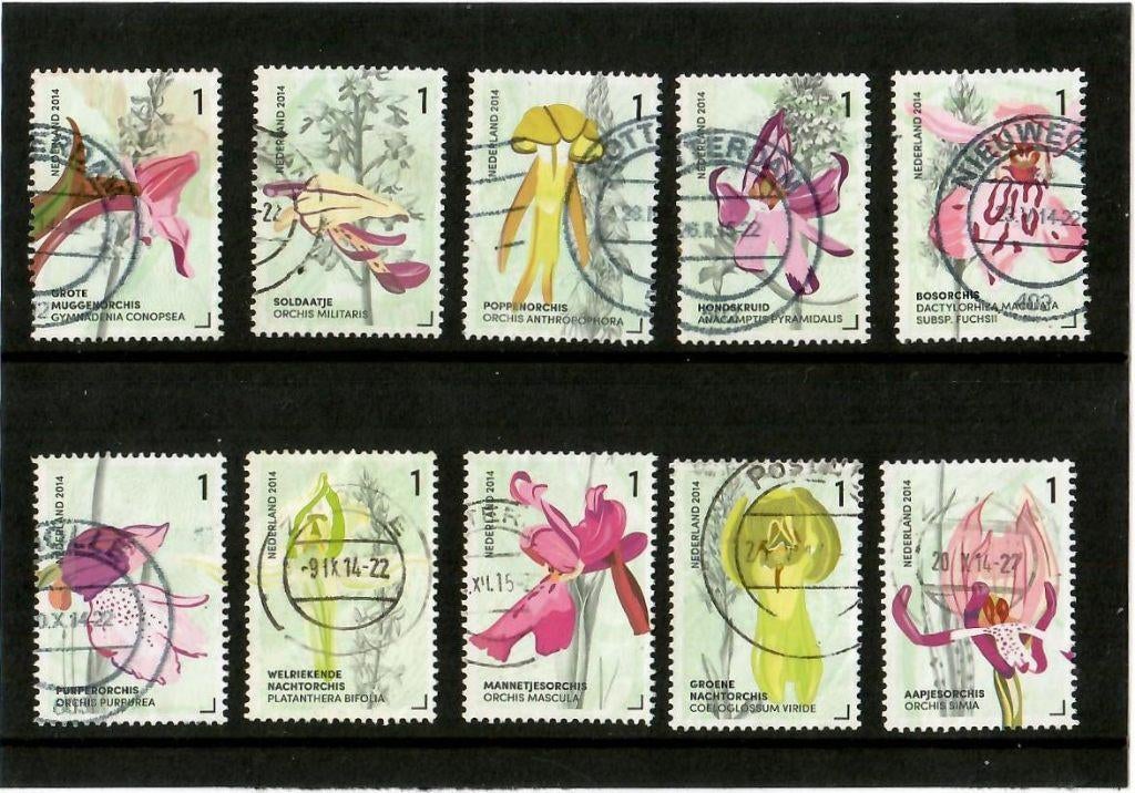 orchideeen., Ophalen of Verzenden, Na 1940, Gestempeld