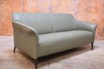 ZGANieuw! groene leren Leolux Mayon design bank, Leolux, Leolux, 150 tot 200 cm, Tweepersoons