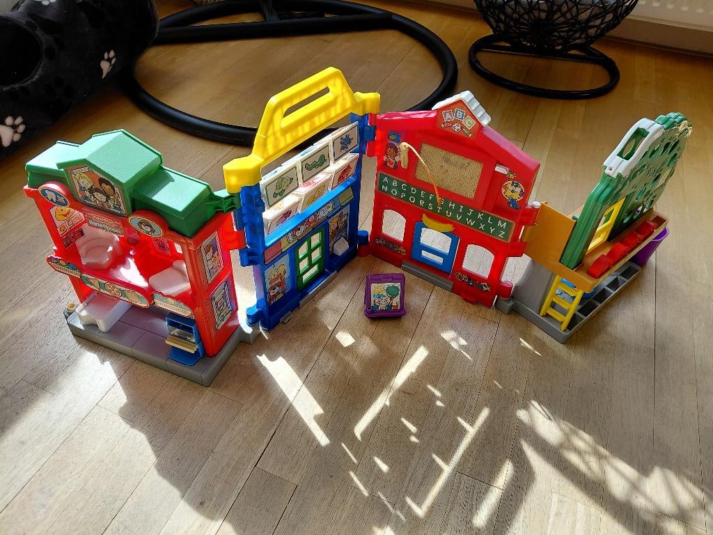Little People uitklapbaar huis/school/boomgaard, Kinderen en Baby's, Speelgoed | Fisher-Price, Ophalen, Gebruikt, Speelset, Met geluid