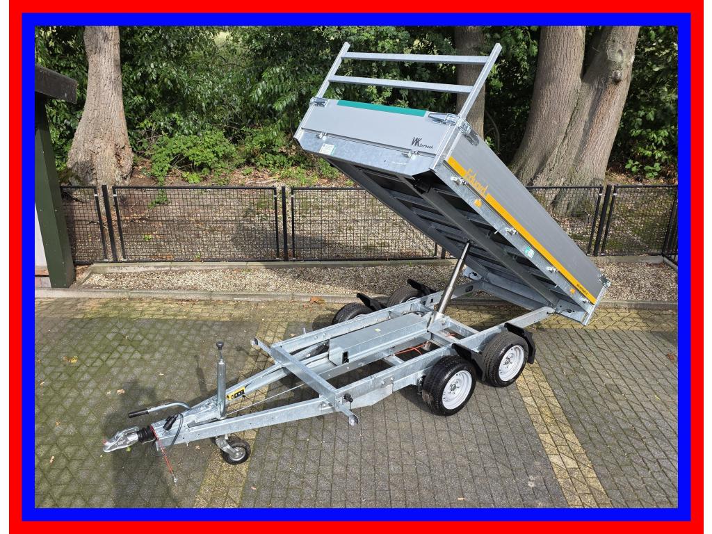 Eduard kipper + stalen bodemplaat Tandemasser geremd 311x160, Auto diversen, Aanhangers en Bagagewagens, Nieuw