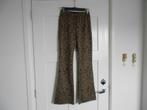 Pescara zwart/bruine flair broek, maat S., Maat 38/40 (M), Zwart, Pescara, Ophalen of Verzenden