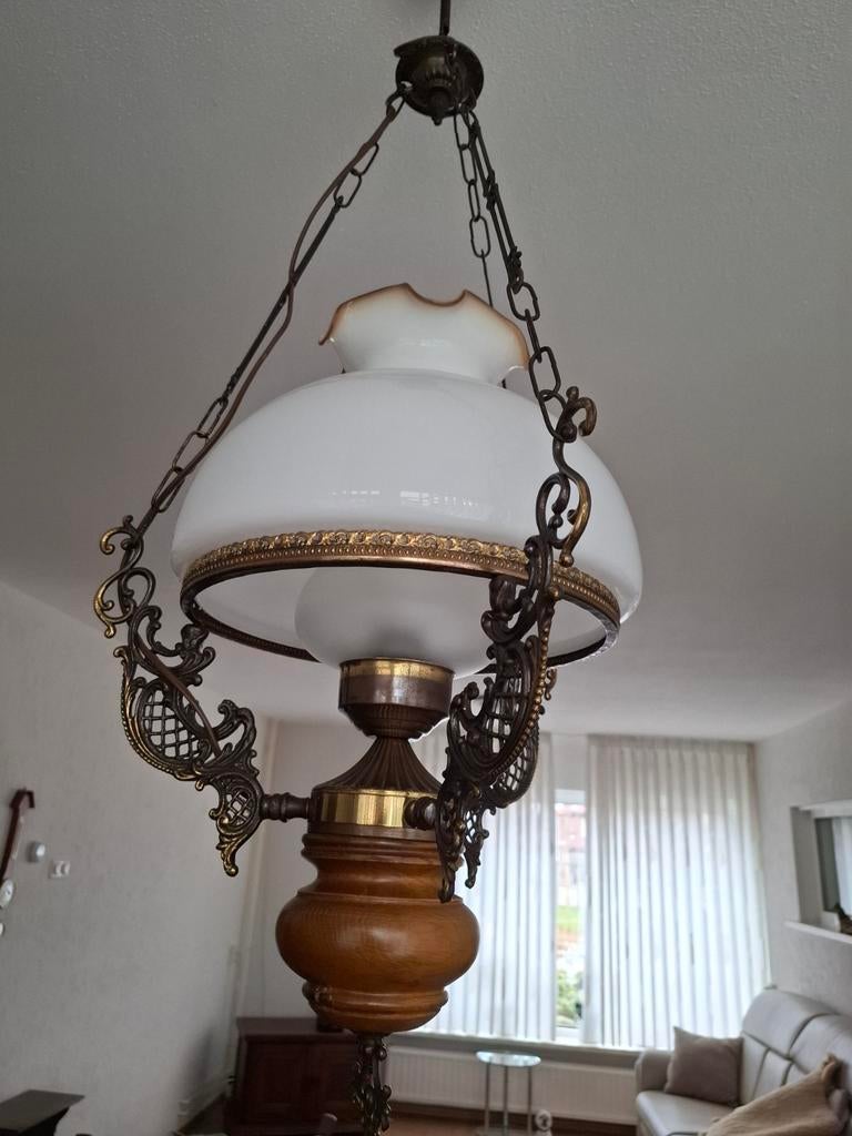 Antieke lamp schippertje, Antiek en Kunst, Antiek | Lampen, Ophalen