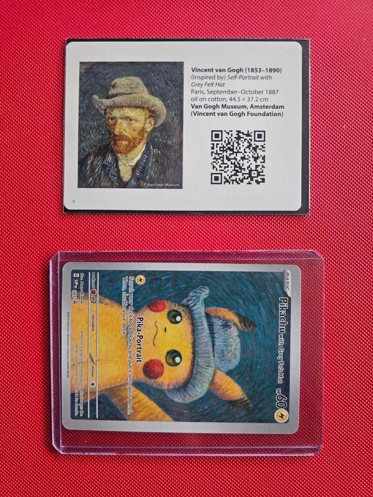 Pikachu van gogh card pokemon, Hobby en Vrije tijd, Verzamelkaartspellen | Pokémon, Verzenden, Nieuw, Losse kaart, Foil