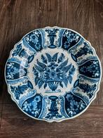 Antiek Delfts Blauw Wandbord - Handgeschilderd, Antiek en Kunst, Ophalen of Verzenden