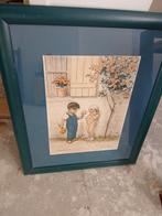 Vintage George Redon 'Emotion' ingelijste poster, Ophalen of Verzenden