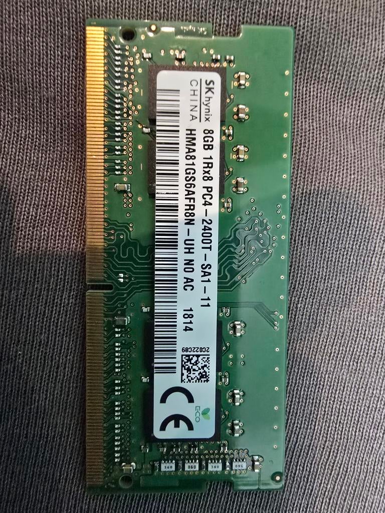 SK Hynix DDR4 SODIMM 8GB 2400MHz Laptop Geheugen, Computers en Software, RAM geheugen, Gebruikt, DDR4, 8 GB, Ophalen of Verzenden